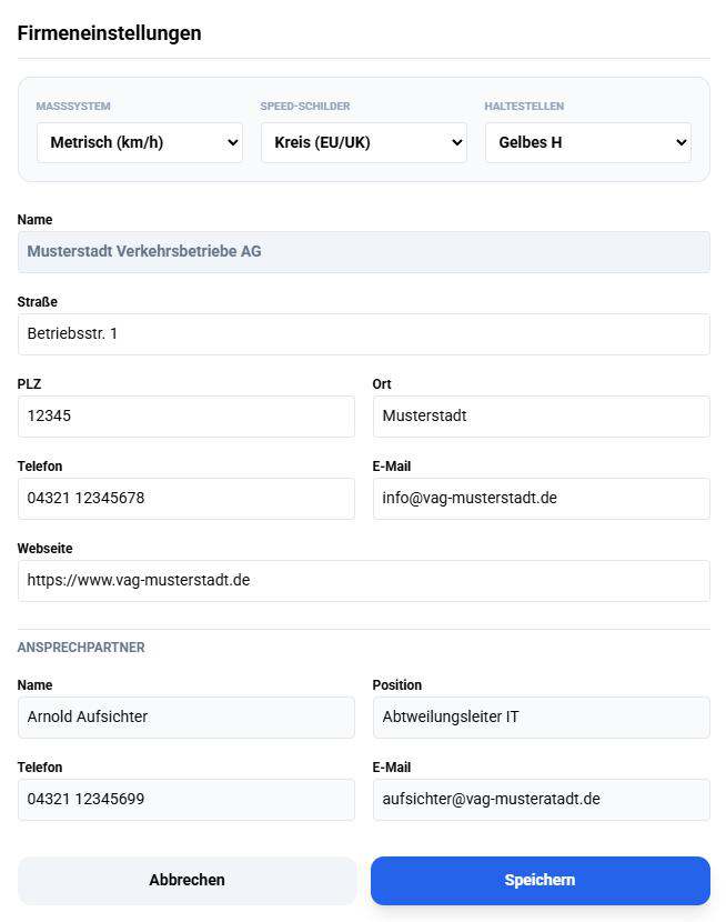 SCREENSHOT: Edit Company Settings